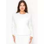 Bright White Side-Button Top