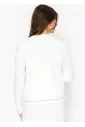 Bright White Side-Button Top