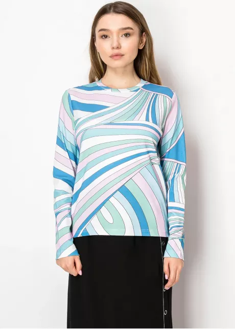 Pastel Swirl Long-Sleeve Tee