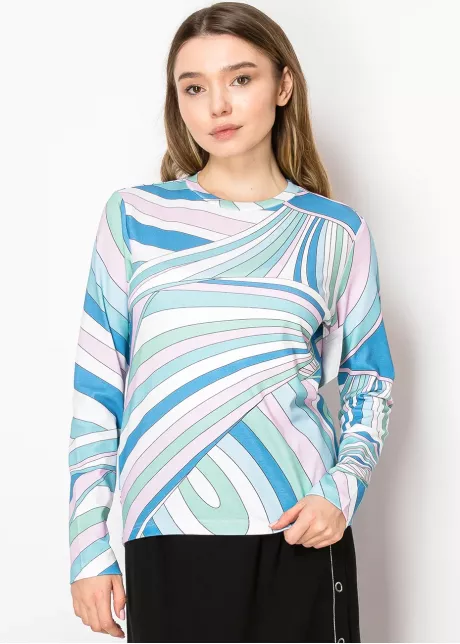 Pastel Swirl Long-Sleeve Tee