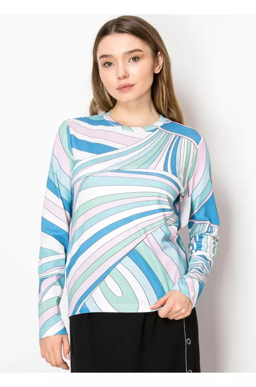 Pastel Swirl Long-Sleeve Tee