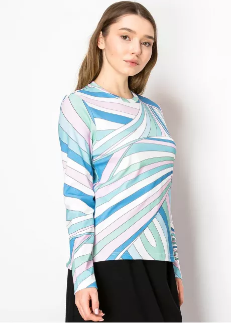 Pastel Swirl Long-Sleeve Tee