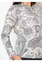 Black and White Paisley Top