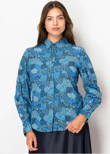 Ocean Breeze Printed Shirt