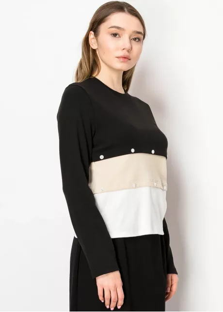 Colorblock Layered Top