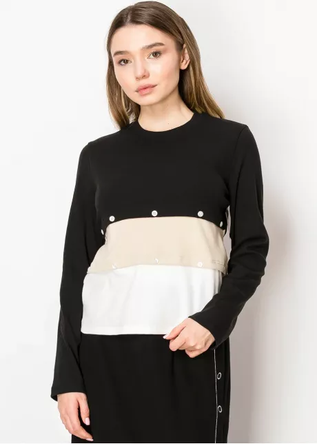 Colorblock Layered Top