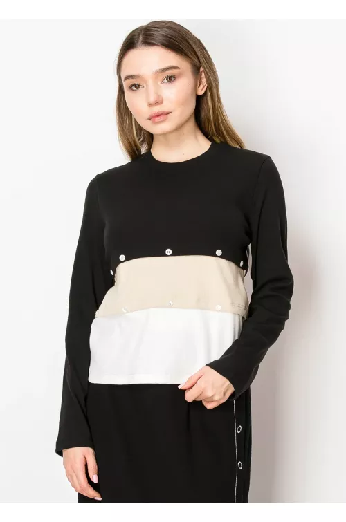 Colorblock Layered Top