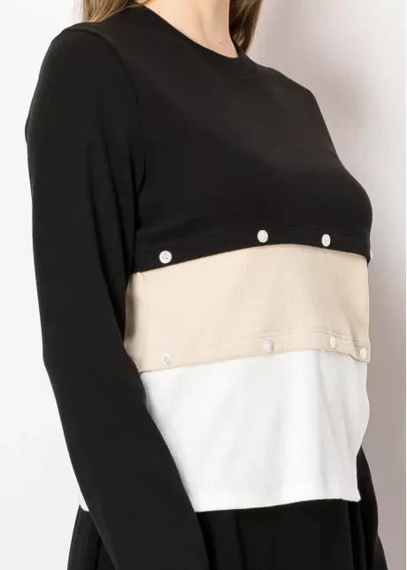 Colorblock Layered Top