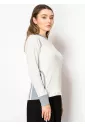 Misty Grey Contrast Long Sleeve