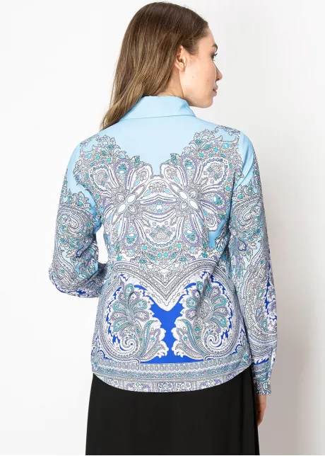 Blue Majesty Paisley Print Shirt