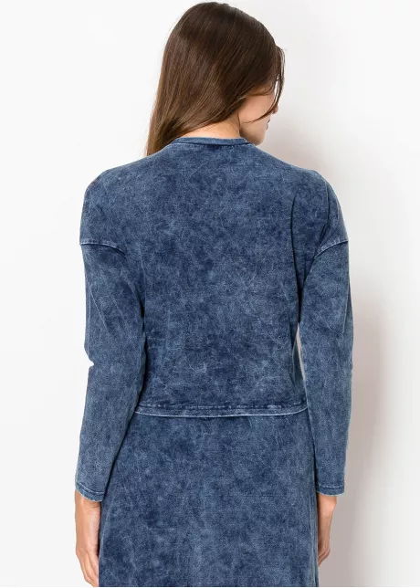 Washed Navy Long Sleeve Tee