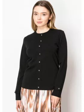 Jet Black Casual Zip Top | Modest Women Clothing - YAL New York Jet Black Casual Zip Top | Modest Women Clothing - YAL New York