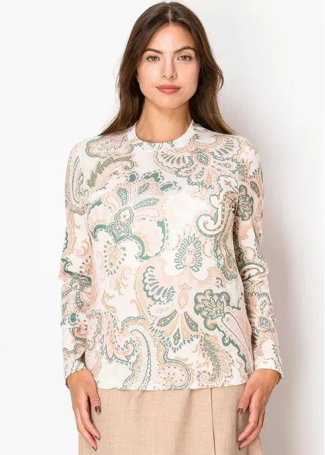 Soft Paisley Elegance Top