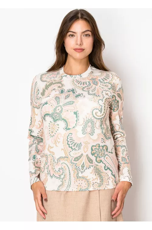 Soft Paisley Elegance Top