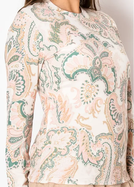 Soft Paisley Elegance Top