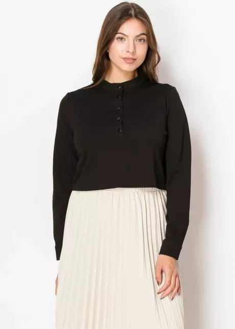 Modern Modest Black Tee