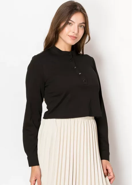 Modern Modest Black Tee