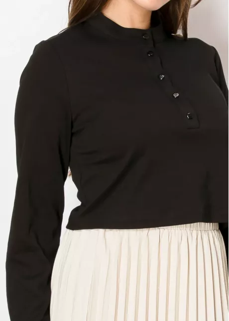 Modern Modest Black Tee