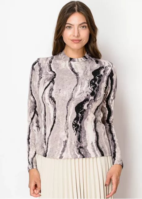 Marble Waves in Purple Top