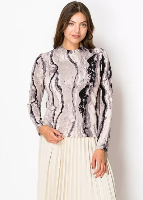 Marble Waves in Purple Top