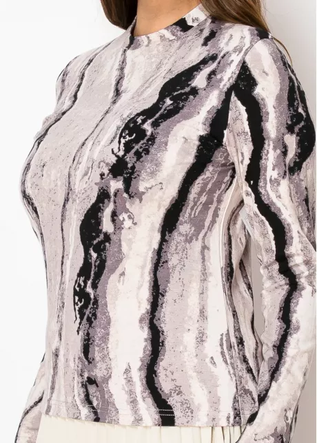Marble Waves in Purple Top