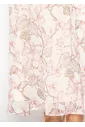 Blush Floral Maxi Dress with Tie Waist