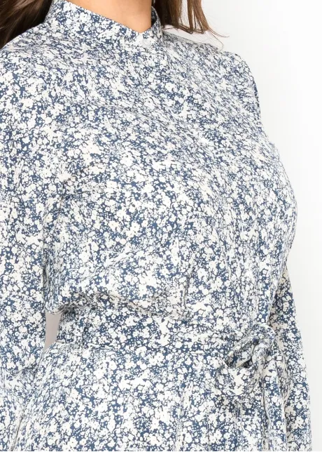 Midnight Meadow Tiered Maxi Dress