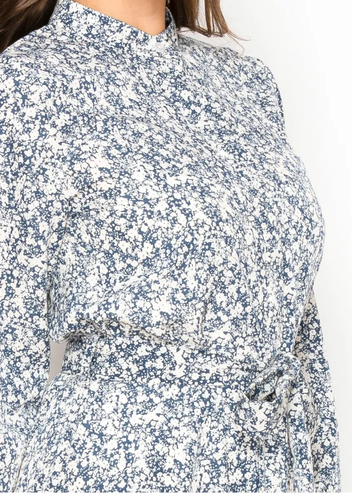 Midnight Meadow Tiered Maxi Dress