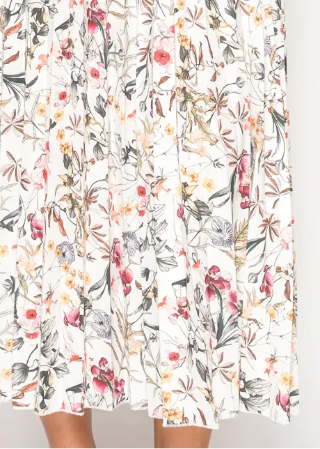 Long Sleeve Floral Collared Dress