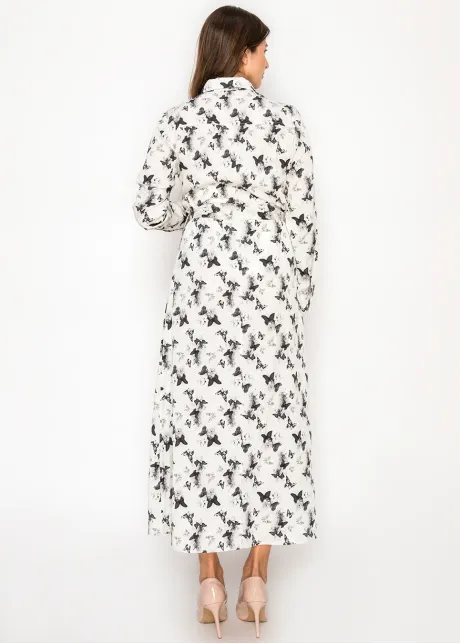 The Butterfly Dress — Shirt Style, Midi Length