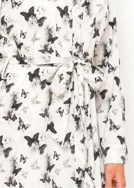 The Butterfly Dress — Shirt Style, Midi Length