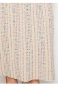 Beige knit dress with matching cardigan