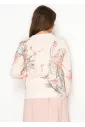 Blush Pullover with Painterly Floral Print