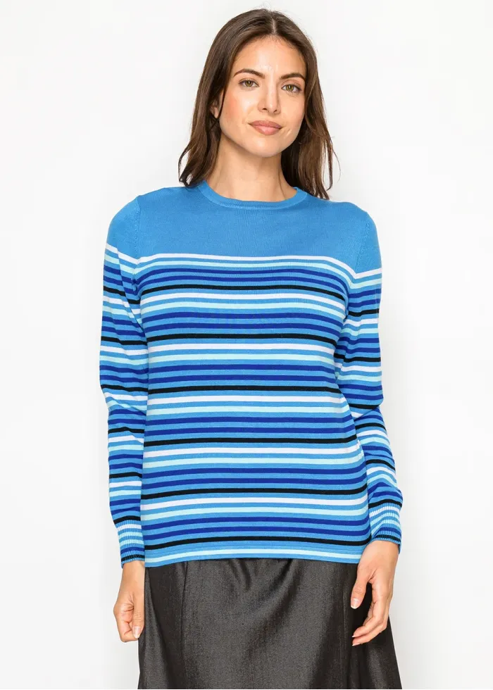 Ocean Stripe Everyday Knit Sweater