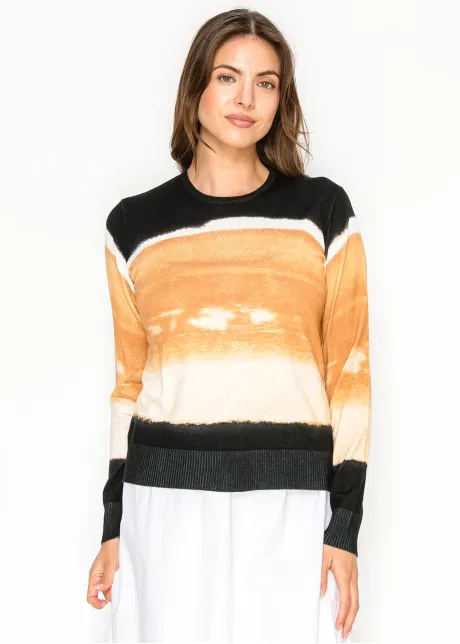 Sunset Camel Knit Sweater