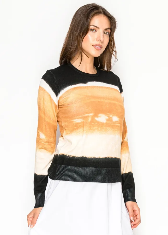 Sunset Camel Knit Sweater