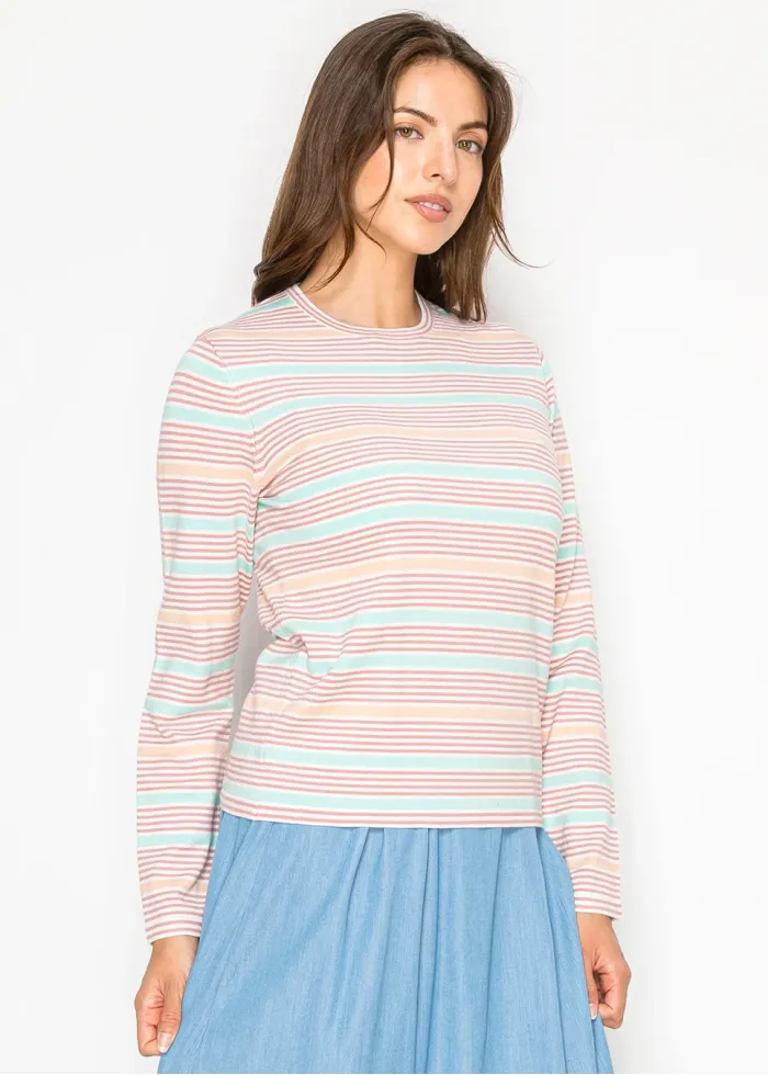 Pastel Stripe Spring Sweater