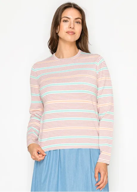 Pastel Stripe Spring Sweater