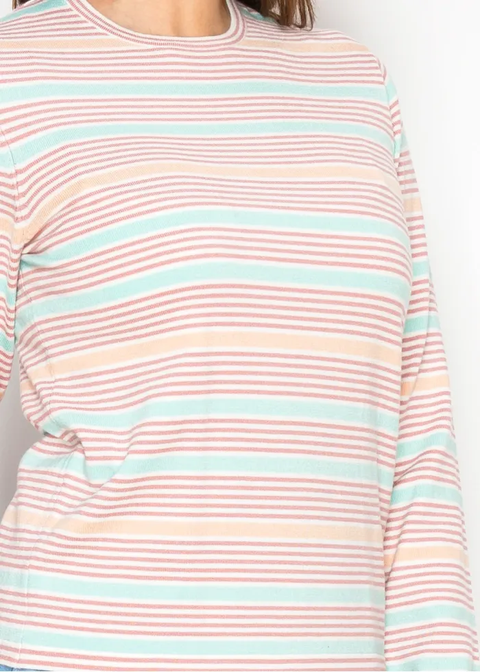 Pastel Stripe Spring Sweater