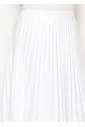 Snow White Pleated A-Line Skirt