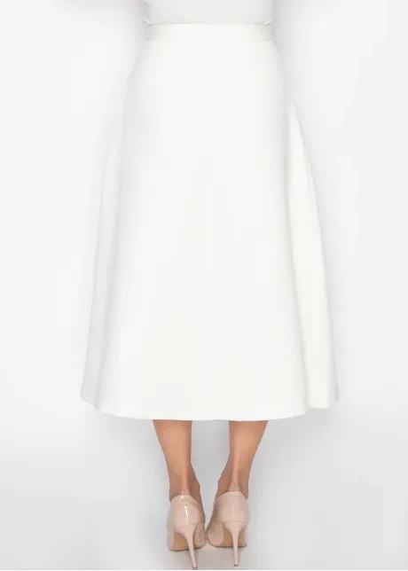 Soft White A-Line Skirt
