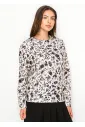 Black Floral Long Sleeve Modest T-Shirt