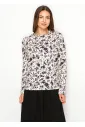 Black Floral Long Sleeve Modest T-Shirt