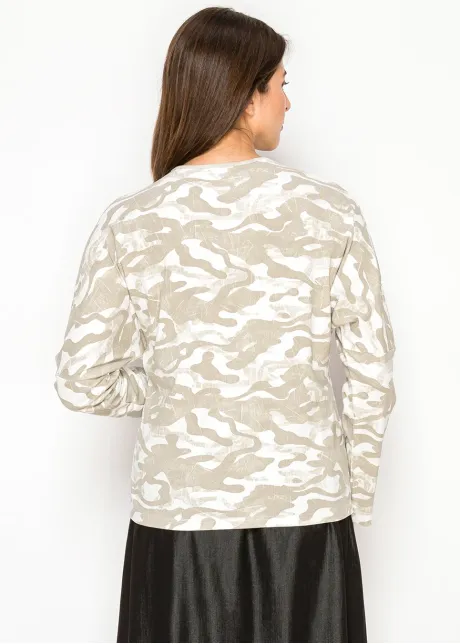 Soft Beige Camo Everyday Modest Tee