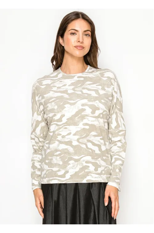 Soft Beige Camo Everyday Modest Tee
