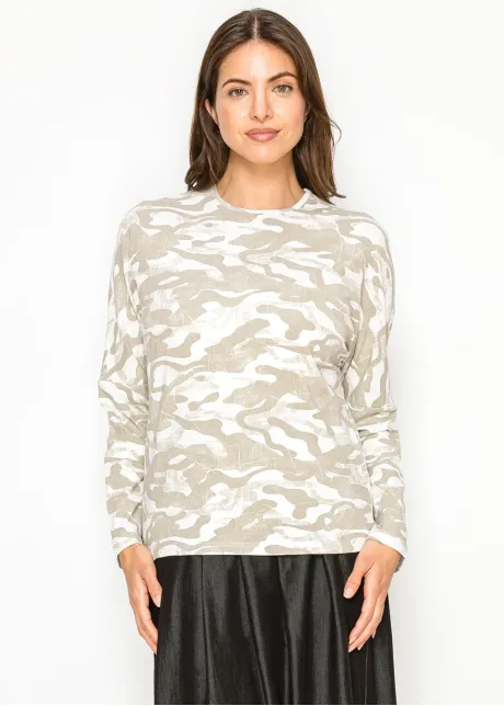 Soft Beige Camo Everyday Modest Tee