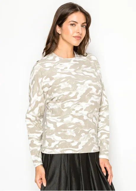 Soft Beige Camo Everyday Modest Tee