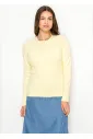 Pale Yellow Long Sleeve Henley Top