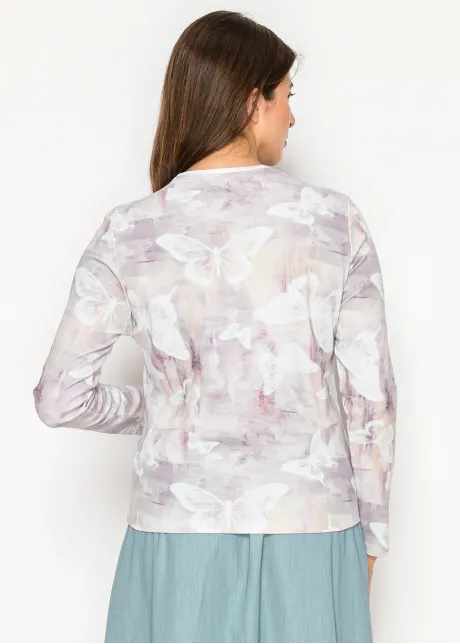 Purple Butterfly Long Sleeve Tee
