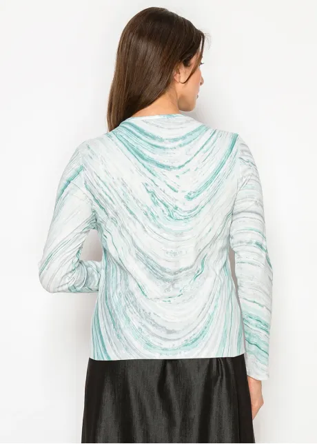 Turquoise Marble Long Sleeve Tee